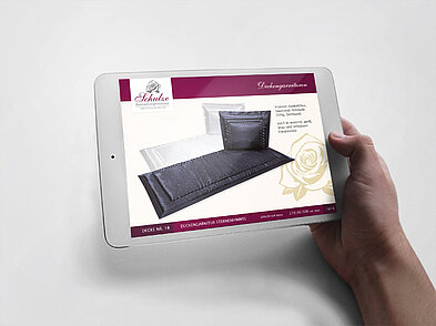 Digitaler iPad Katalog für Kunde Bestattungshaus Schulze